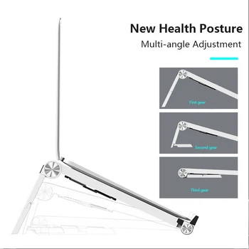 

Adjustable Laptop Stand T6 Notebook Computer Folding Bracket Desktop Portable Adjustable Cooling Rack Tablet/phone Stands