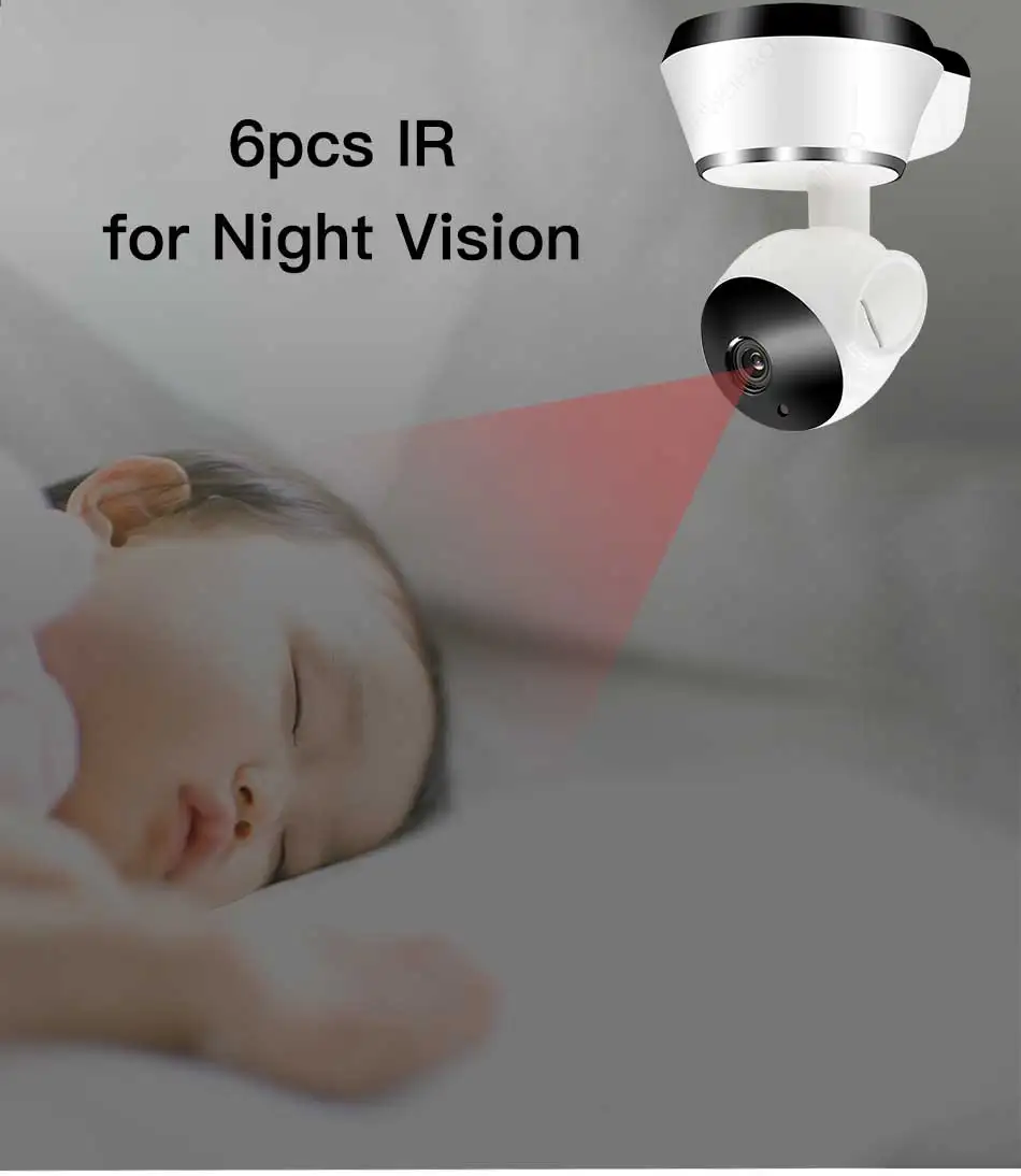 720P домашняя ip-камера безопасности двухсторонняя аудио Беспроводная мини-камера ночного видения CCTV WiFi камера детский монитор