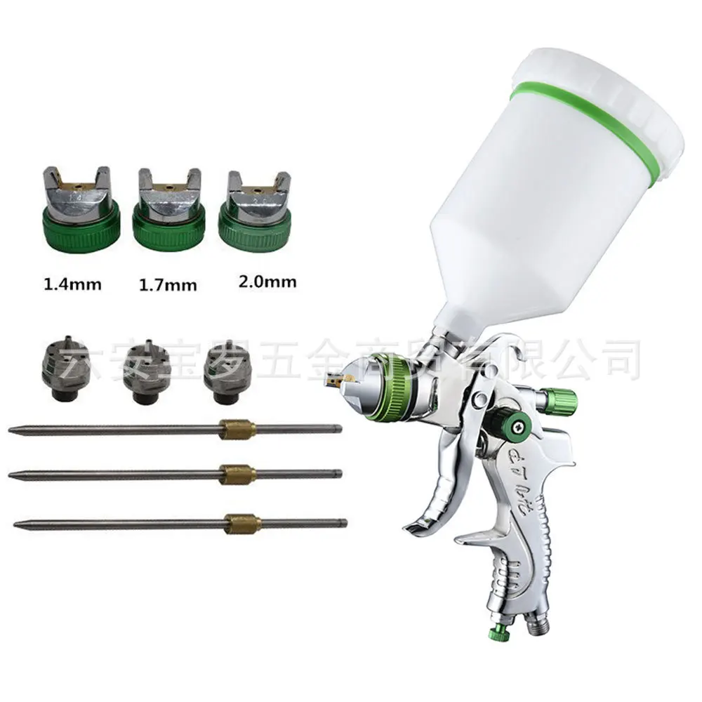 

Car Furniture Paint Spray Gun High-Intensity Atomizer Paint Gun 1.4/1.7/2.0mm Airbrush Paint Sprayer
