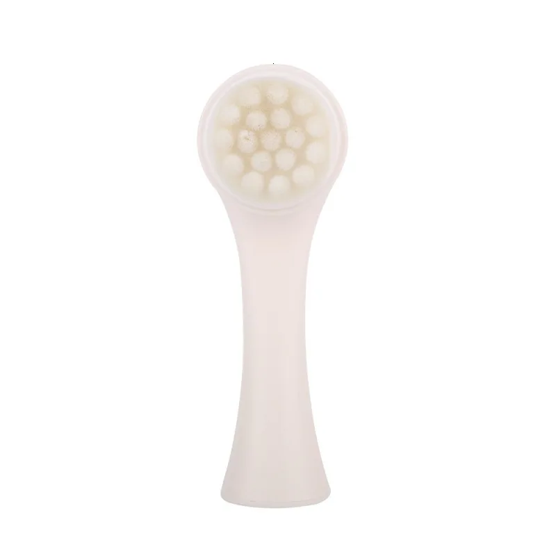 3D Scrub Face Wash Brush Double-Sided Silicone Cleansing Instrument Blackhead Deep Clean Tool Manual Soft Hair Cleaner - Цвет: Style 2