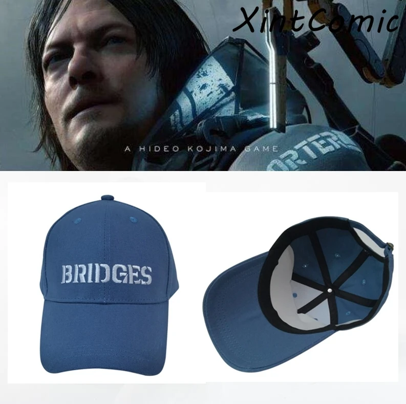 Death Stranding Sam шляпа Косплей битва синие мосты вышивка кепки регулируемая бейсболка Быстрая