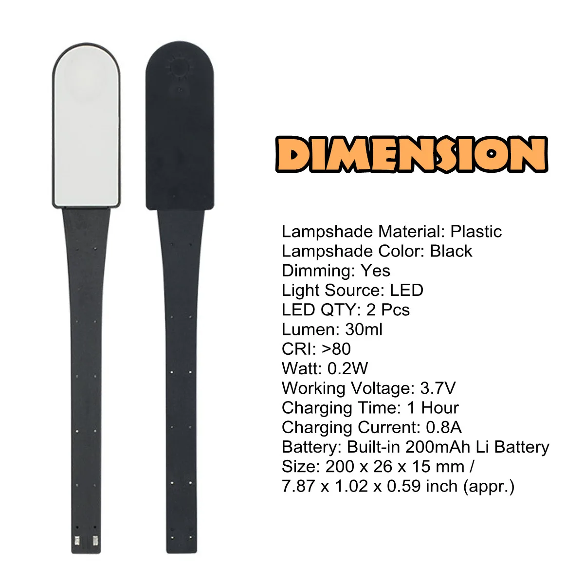 Rechargeable Book Light Reading Lamp Adjustable Brightness Flexible LED Light Dormitories Prevent Eye Clip-on LED Desk Lamp