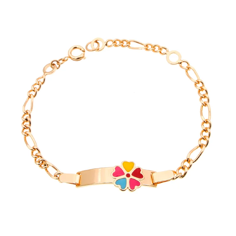 Браслеты детские под золото 6 шт./лот оптом|Цепочки и браслеты| |