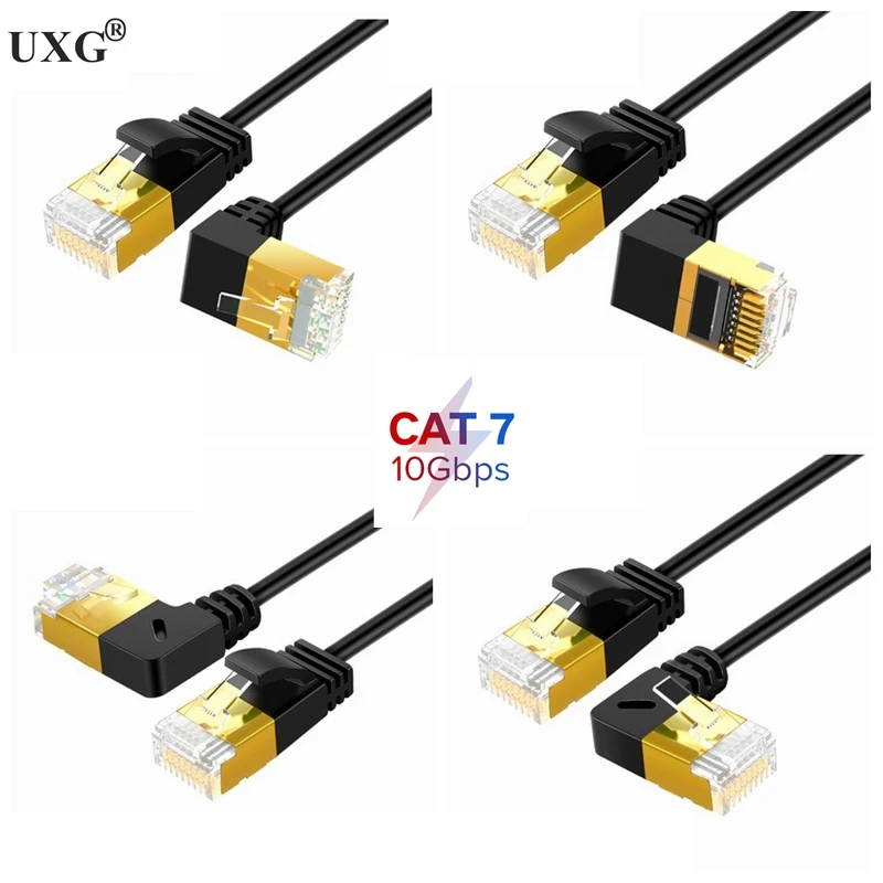 TNP CAT6 Cable De Ethernet (ángulo Recto Up) ¡V RJ45 90 Grados