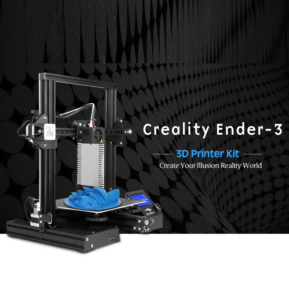 Creality 3D Ender-3 3d принтер Ender-3 обновленная версия 3d принтер v-слот для восстановления питания печать DIY KIT