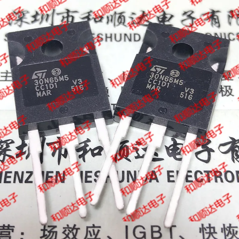 Original New 2pcs / 30N65M5 STW30N65M5 TO-247 650V 22A TO247