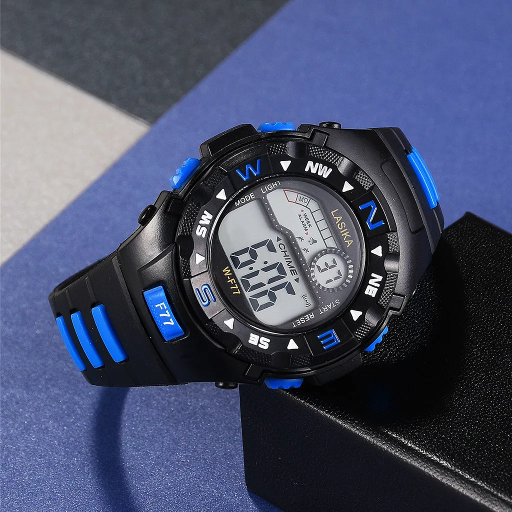 Fashion Children Kids Boy Watches Digital LED Quartz Sports Electronic Quartz Sport Watch WristWatch Relogio Menino