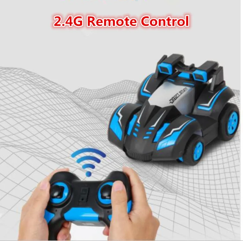 

New 2.4G cool rc stunt drift Car Toy RC Deformation robot Car 360 degree rotation Deformed 4WD Drive dump truck kid best gift to