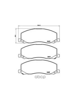 

Brake pads Opel Insignia 08-/Saab 9-5 10-r18 "front Brembo art. P59,058
