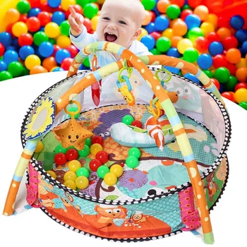 

Baby Activity Gym Baby Rack Play Mat 0-3 Year Kid Rug Puzzle Carpet Infant Playmat Early Education Crawling Blanket Ball Pit