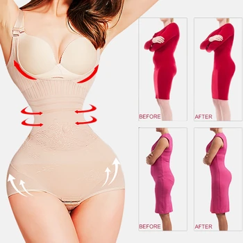 

2020 Brand New High Waist Bodysuits Women Waist Trainer Shapers Control Panties Corset Slimming Belt Sexy Corrective Underwear