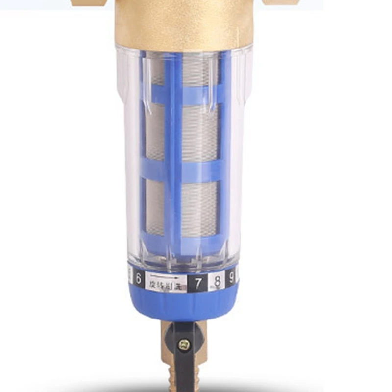 1 Inch Copper Backwash Water Pre Filter Household House Water Filter Pipes Central Water Purifier Descaling