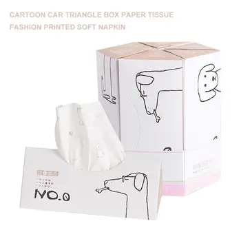

Cartoon Car Extractable Paper Tissue Vehicle Hanging Sun Visor Paper Artificial Napkin Refill Car Tissue Box Interior Accessorie