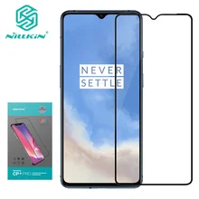 Para Oneplus 7T de vidrio Nillkin CP + Pro de la cubierta completa 2.5D Protector de pantalla de vidrio templado para Oneplus 7T Nillkin HD de vidrio