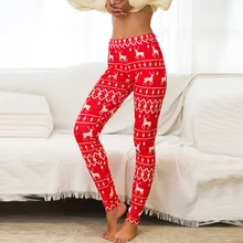 High Waist Christmas Leggings Womens Casual Print Sports Fitness Hips Leggings Home Pants Women Leggings Spodnie Damskie