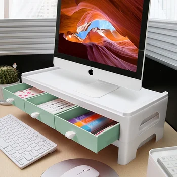 

Monitor Booster Office Desktop Desktop Computer Base Bracket Desktop Keyboard Storage Booster Shelf