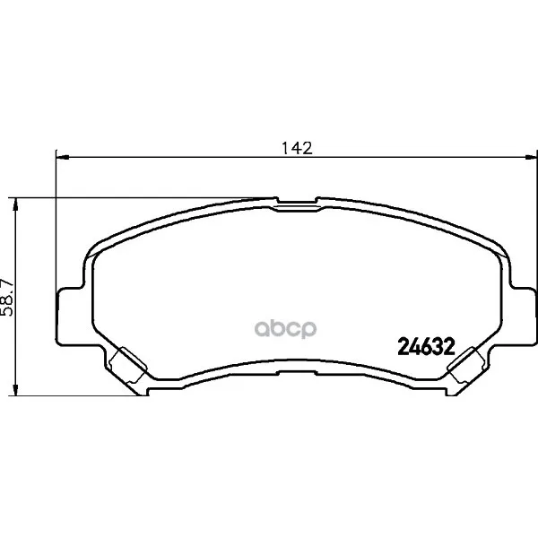 Колодки Тормозные Дисковые, Комплект Hella 8db355013781 HELLA арт. 8DB355013781