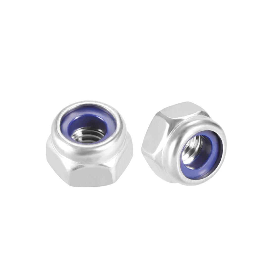 

uxcell Nylon Insert Hex Lock Nuts, 316 Stainless Steel, Plain Finish, 6 Pcs M4 50pcs