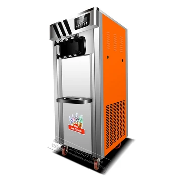 

Coffee Shop Restaurant Icecream Making Machine 3 Flavor Floor Standing Ice Cream Maker Commercial Soft Serve Ice Cream Machine