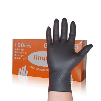 

100PCS Boxed Disposable Gloves Rubber Latex Food Household Cleaning Gloves Anti-static Gloves