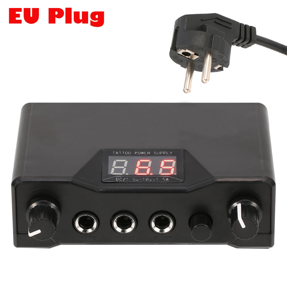 США/ЕС Plug профессиональная татуировка Электропитание машина двойной светодиодный 3 цифровой дисплей для лайнера Shader постоянный макияж татуировки питания