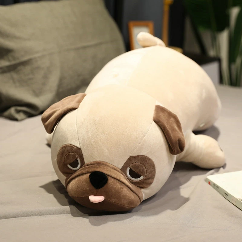Giant Pug Pillow Stuffed Animal Plush Toys Soft Bulldog Plush Stuffed Anime Hugging Pillow Xmas Birthday For Kids Girls Boys Toy Stuffed Plush Animals Aliexpress