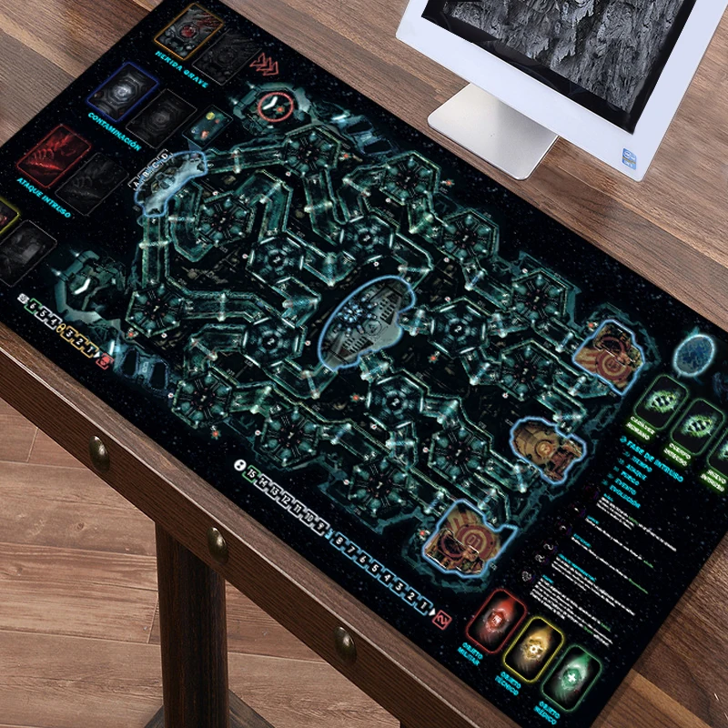 

FFFAS 120x60cm Spain Interstellar Checkerboard Map Mouse Pad Mat Table Mousepad for Table Computer Board Role-playing Games