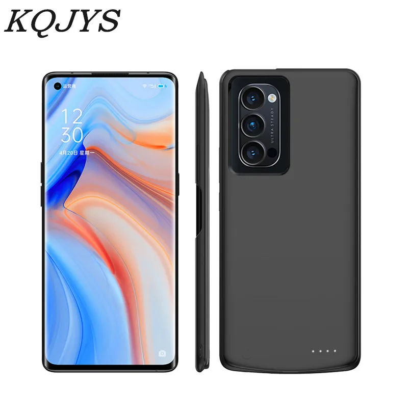 

KQJYS 6800mAh Power Bank Charging Cover For OPPO Reno 4 Battery Case External Backup Battery Charger Cases For OPPO Reno 4 Pro