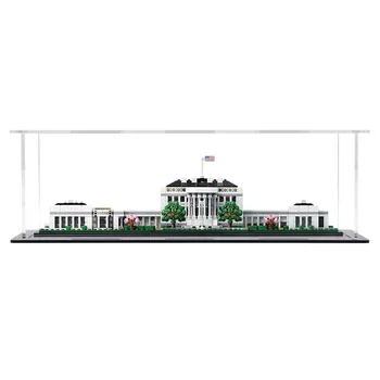 

3mm Thickness Building Block Acrylic Display Box Show Case for 21054 (No Model, Only Box ) - Black Bottom