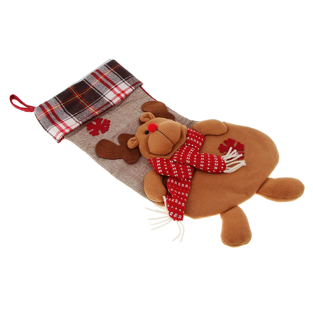 Christmas Stocking Character 3D Plush Cuff for Party Decorations Accessory