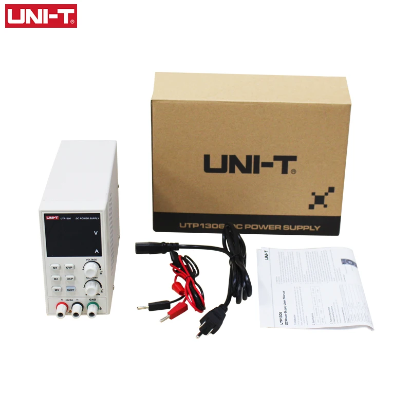 UNI-T UTP1306 импульсный источник питания постоянного тока 220В стабилизаторы напряжения цифровой дисплей светодиодный 0-32в 0-6а лабораторный инструмент