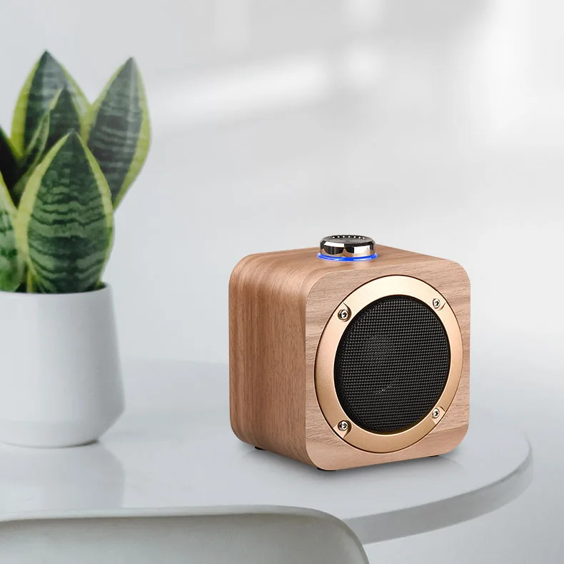 Q1B портативная деревянная колонка с Bluetooth TWS беспроводной межблочный объемный стерео Bluetooth сабвуфер для мобильного телефона