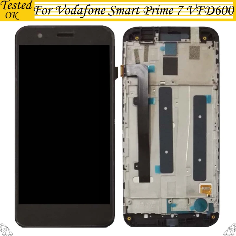 

For Alcatel Vodafone Smart Prime 7 VFD600 LCD Display Touch Screen Digitizer Assembly For Alcatel VFD 600 LCD With Frame