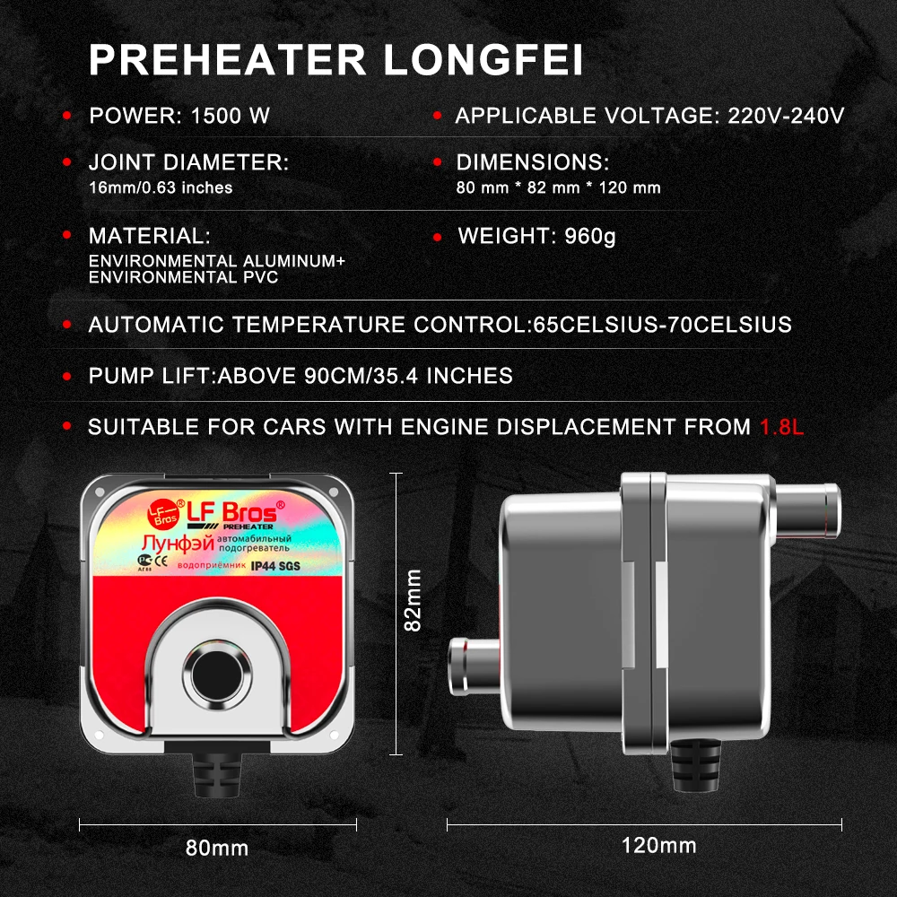 WMUIN Heizenteile Universal-Motor-Luftkühlmittel-Heizheizung Vorwärmer-Auto Silber 22 0V-240V 1500W 50 Hz fit für alle Benzin Dieselfahrzeuge Air-Klimaanlage WMUIN Heizenteile Universal-Motor-Luftkühlmittel-Heizheizung Vorwärmer-Auto Silber 22 0V-240V 1500W 50 Hz fit für alle Benzin Dieselfahrzeuge Air-Klimaanlage