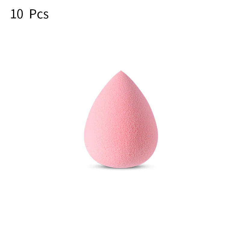 T9-10pcs Спонж для макияжа, 10 шт., косметический спонж для растушевки лица, безупречная основа, крем для растушевки, косметический спонж для пудры - Цвет: T9-10pcs