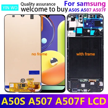 

original lcd For Samsung Galaxy A50S A507 LCD Display Touch Screen Digitizer with frame Replacement For Samsung A50s LCD