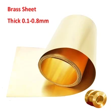 

Brass Sheet Brass Flat Thick 0.1-0.8mm Width 10-200mm Brass Metal Thin Sheet Foil Plate
