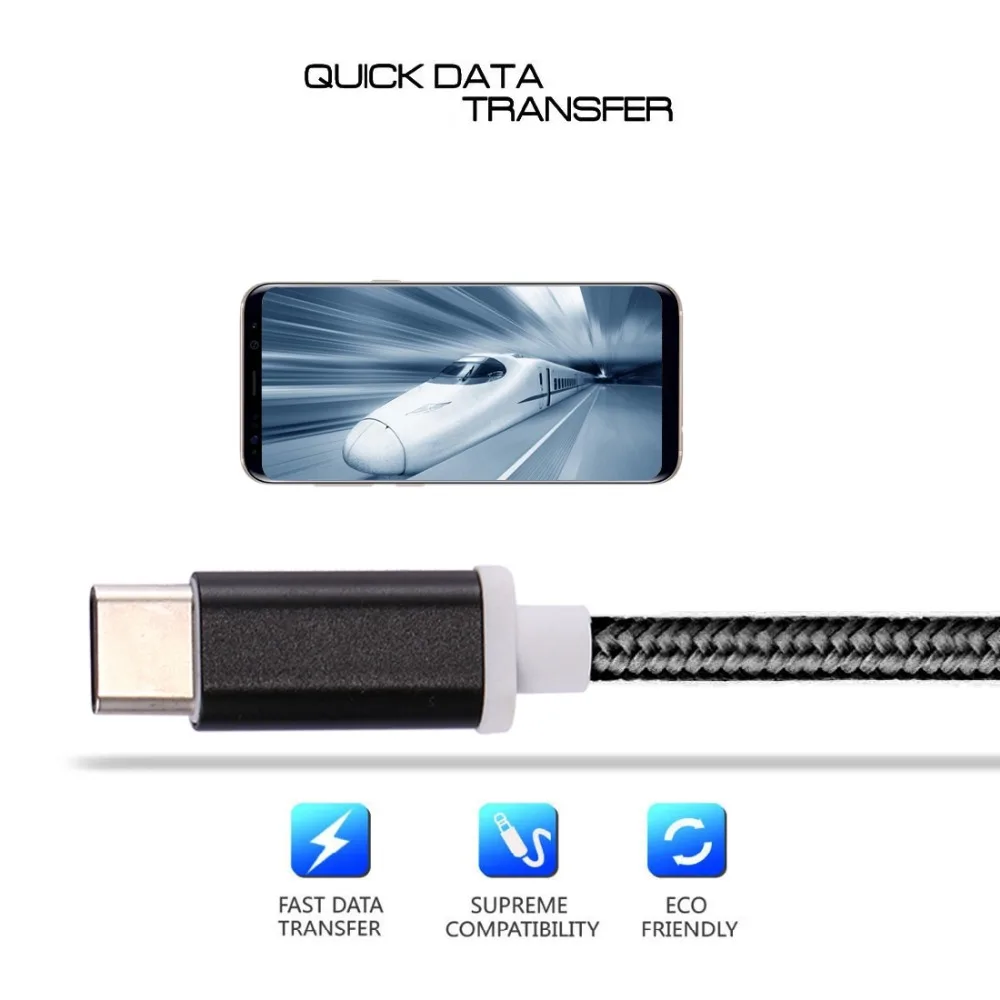 HAWEEL USB-C/type-C Мужской до 3,5 мм Женский переплетенный текстурный аудио адаптер для Galaxy S8& S8+/LG G6/huawei P10& P10 Plus