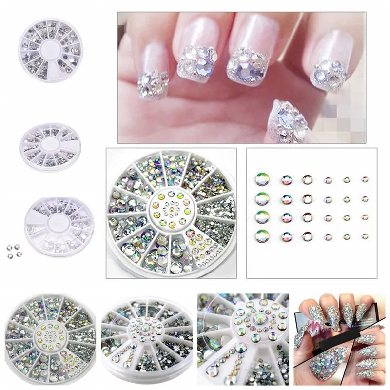 Макияж для росписи ногтей DecorationDiamonds ослепительно Типсы, наклейки на ногти блестки цветной дизайн ногтей украшение 910