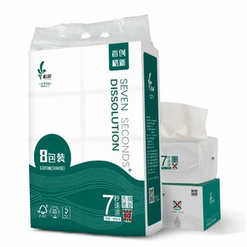 

8 x Bags of Facial Tissue Papers Soft Facial Tissue Paper Primary Wood Pulp Pumping Paper Toilet Paper