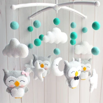 

Baby Toys DIY Rattles Baby Mobile On The Bed Music Box Bed Bell Crib Material Package Toy Pregnant Mom Handmade Toys For Babies