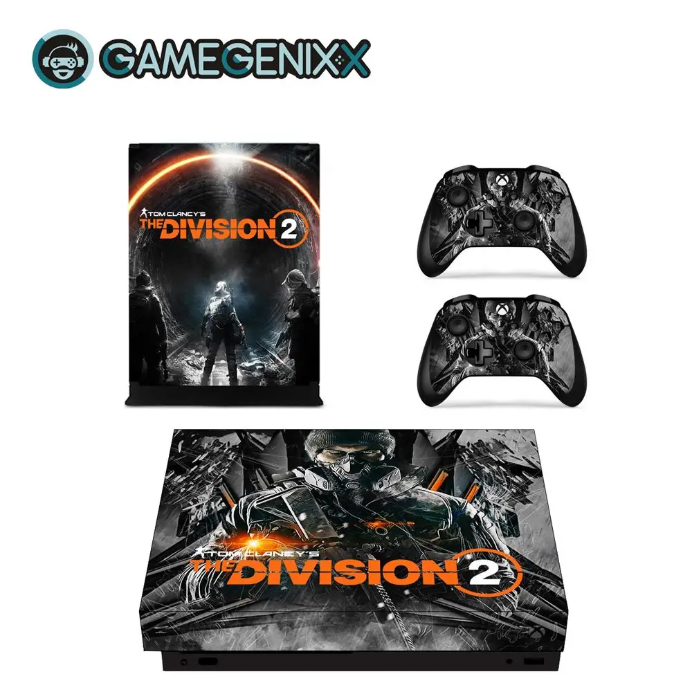 GAMEGENIXX виток винилопласта с наклейкой для консоли Xbox One X и 2 контроллера-деление 2