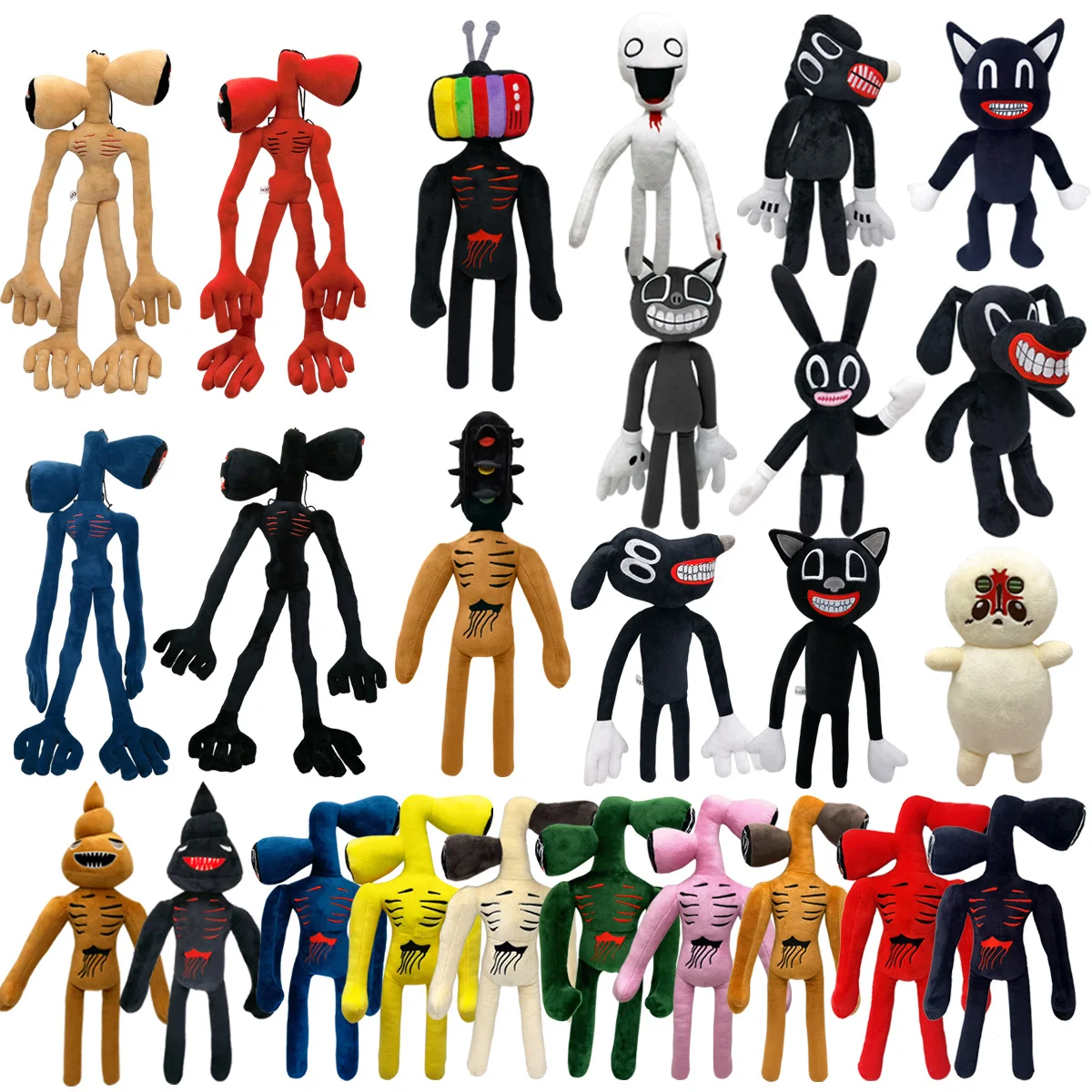 30-40cm New Siren Head Siren Plush Toy Black Cat Doll Christmas Gift Wholesale Anime Plush
