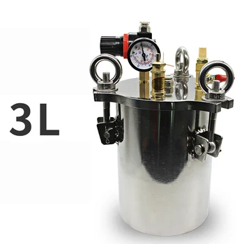 

3L Fluid Dispensing Bucket 304 Stainless Steel Dispenser Pressure Tank Storage Tank With Safety Regulating Valve
