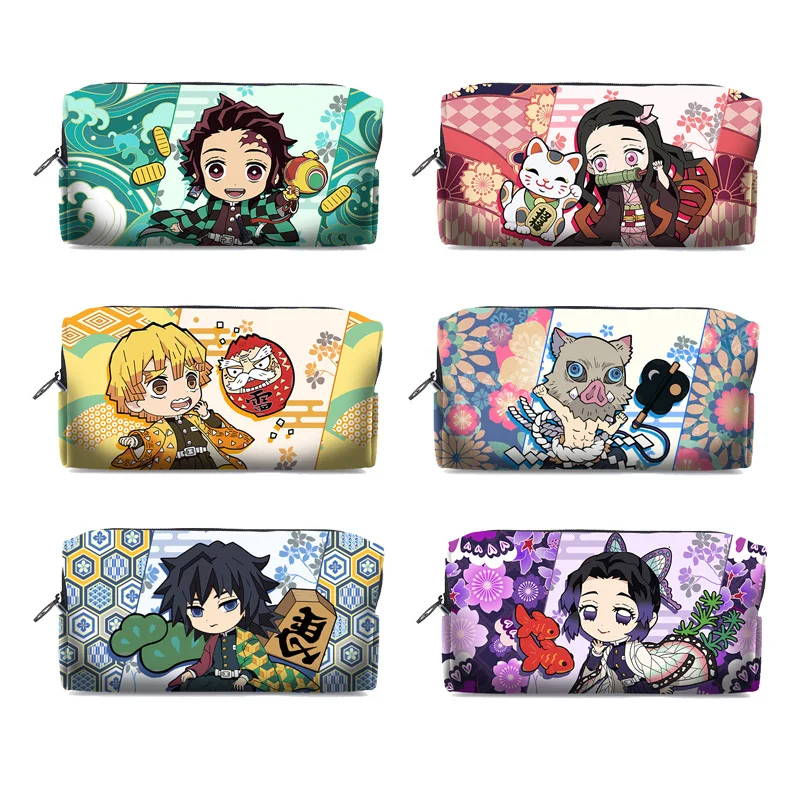 Японское аниме Demon Slayer: Kimetsu no Yaiba Kamado Nezuko Студенческая сумка для косплея пенал