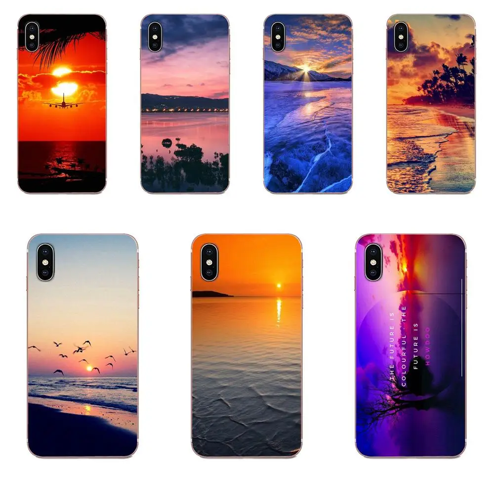 Для LG G2 G3 G4 G5 G6 G7 K4 K7 K8 K10 K12 K40 Mini Plus Stylus ThinQ 2016 2017 2018 TPU Capa Cover красивый закат пейзаж |