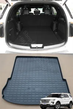 

Puou Non-Slip Waterproof For Ford Exploror 2013-19 Mat Rear Trunk Liner Cargo Floor Tray Carpet Guard Protector Car Accessorie
