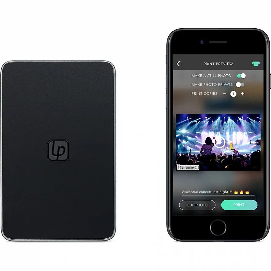 Портативный принтер LifePrint 2x3 с функцией мгновенной печати