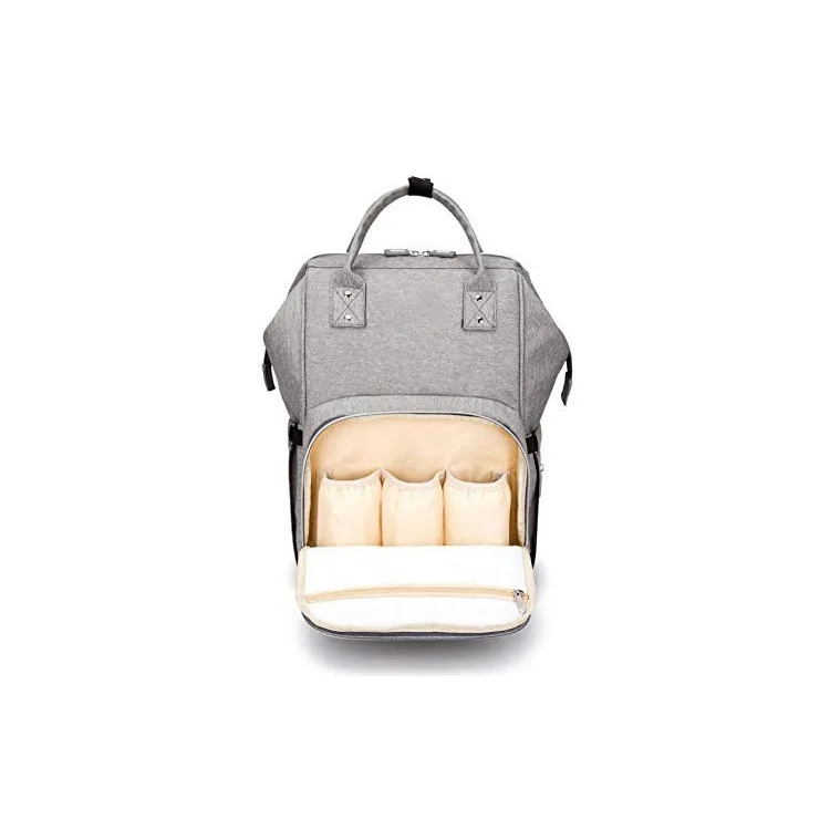

New Style Mom And Baby WOMEN'S Bag Multi-functional Shoulder Upgraded Mom Bag Strap USB Diaper Bag
