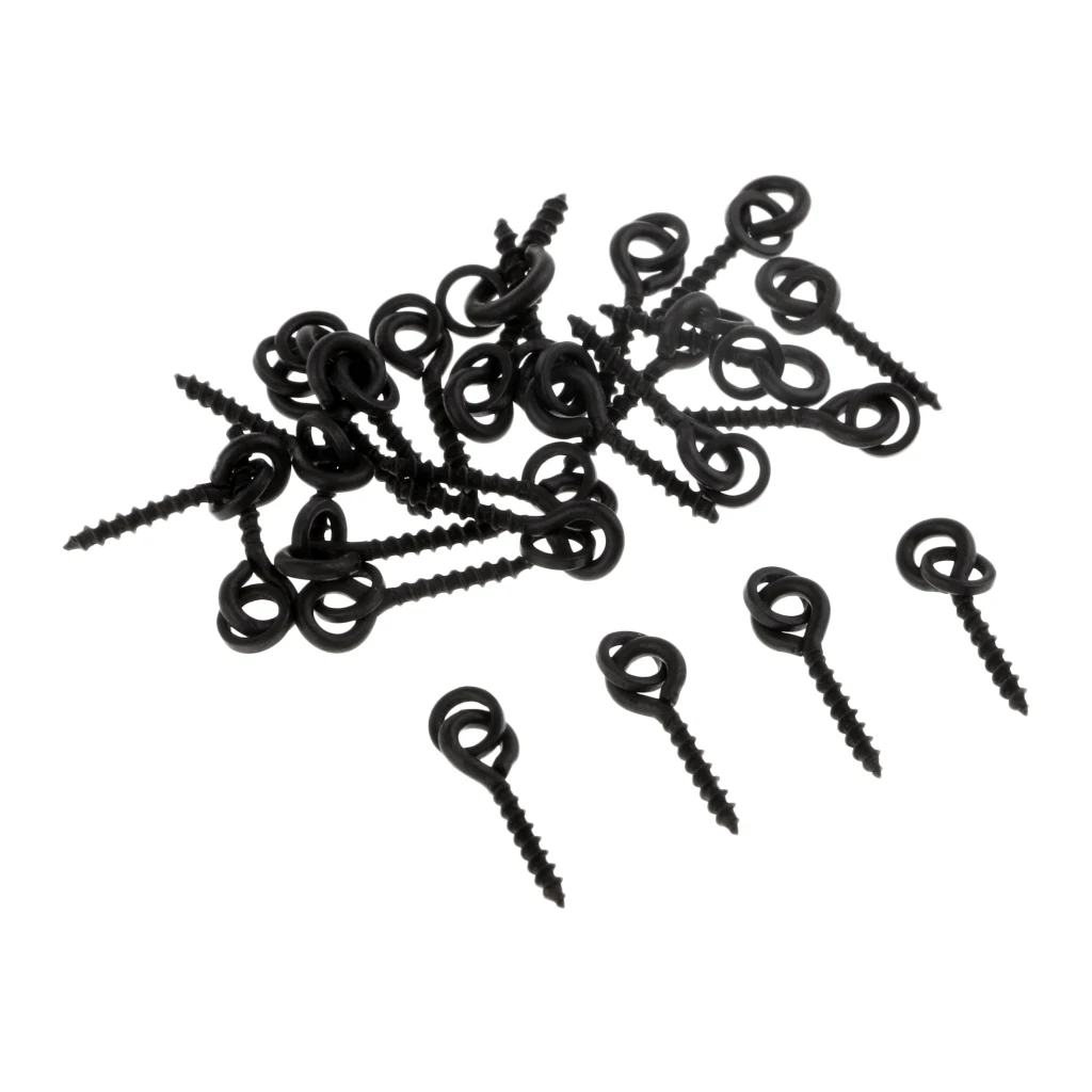 25pcs Carp Bait Boilies Screws Fishing Chod Rigs Connection Terminal Tackle